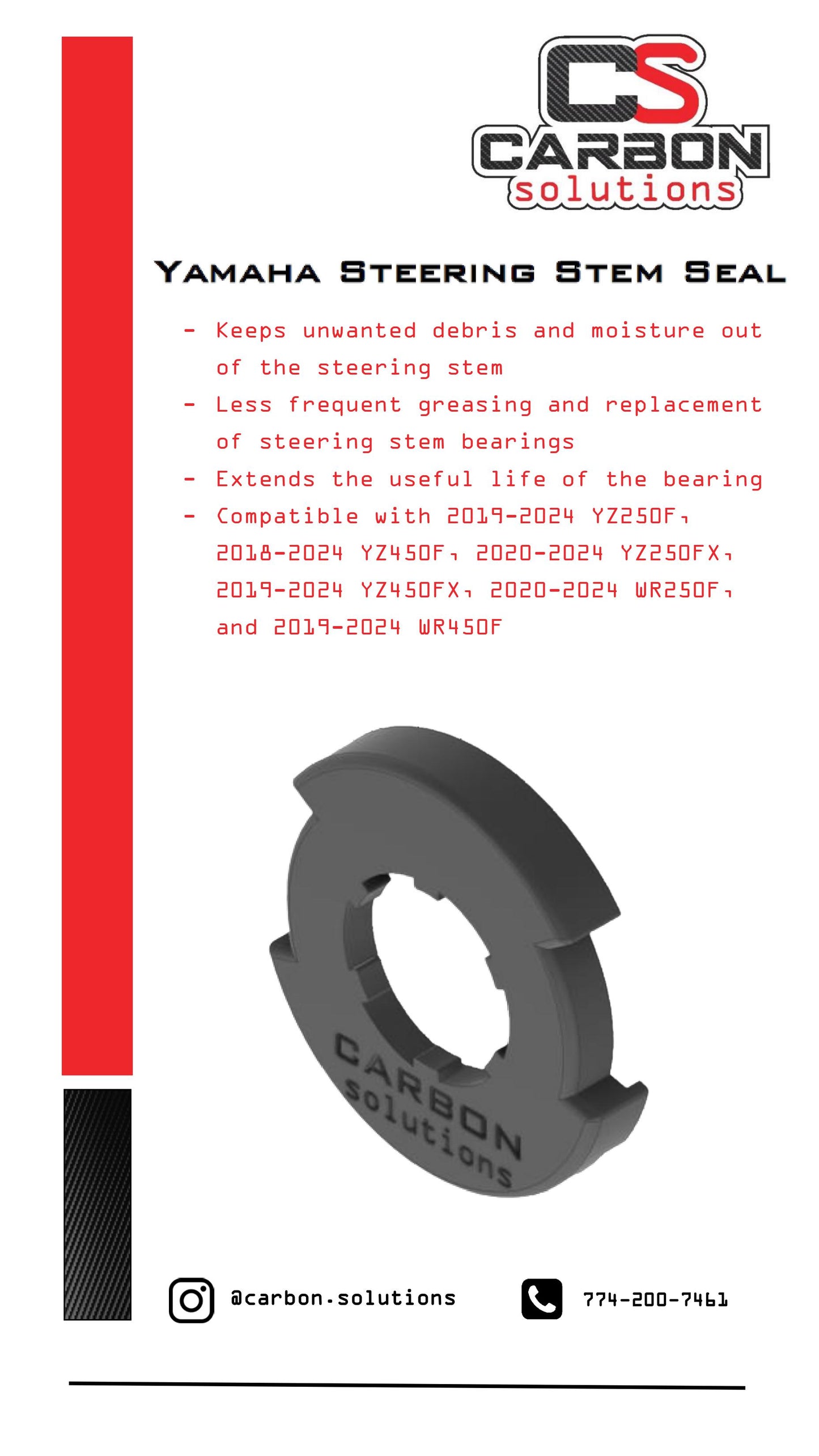 Yamaha 4-Stroke Steering Stem Seal