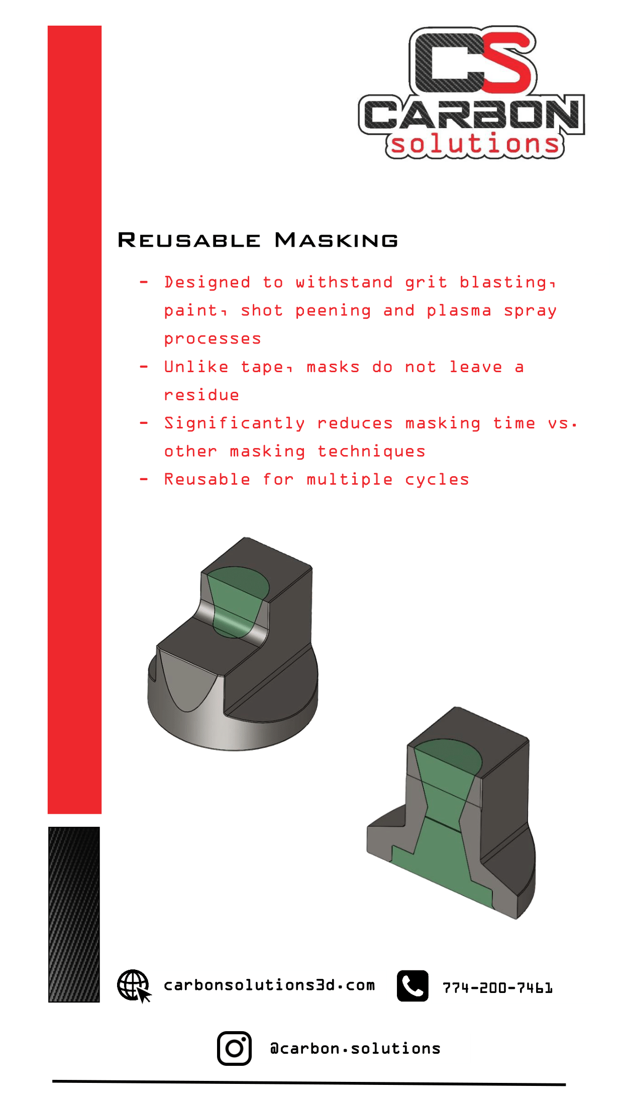 Reusable Masking for Grit Blasting, Shot Peening, Paint, and Plasma Spray