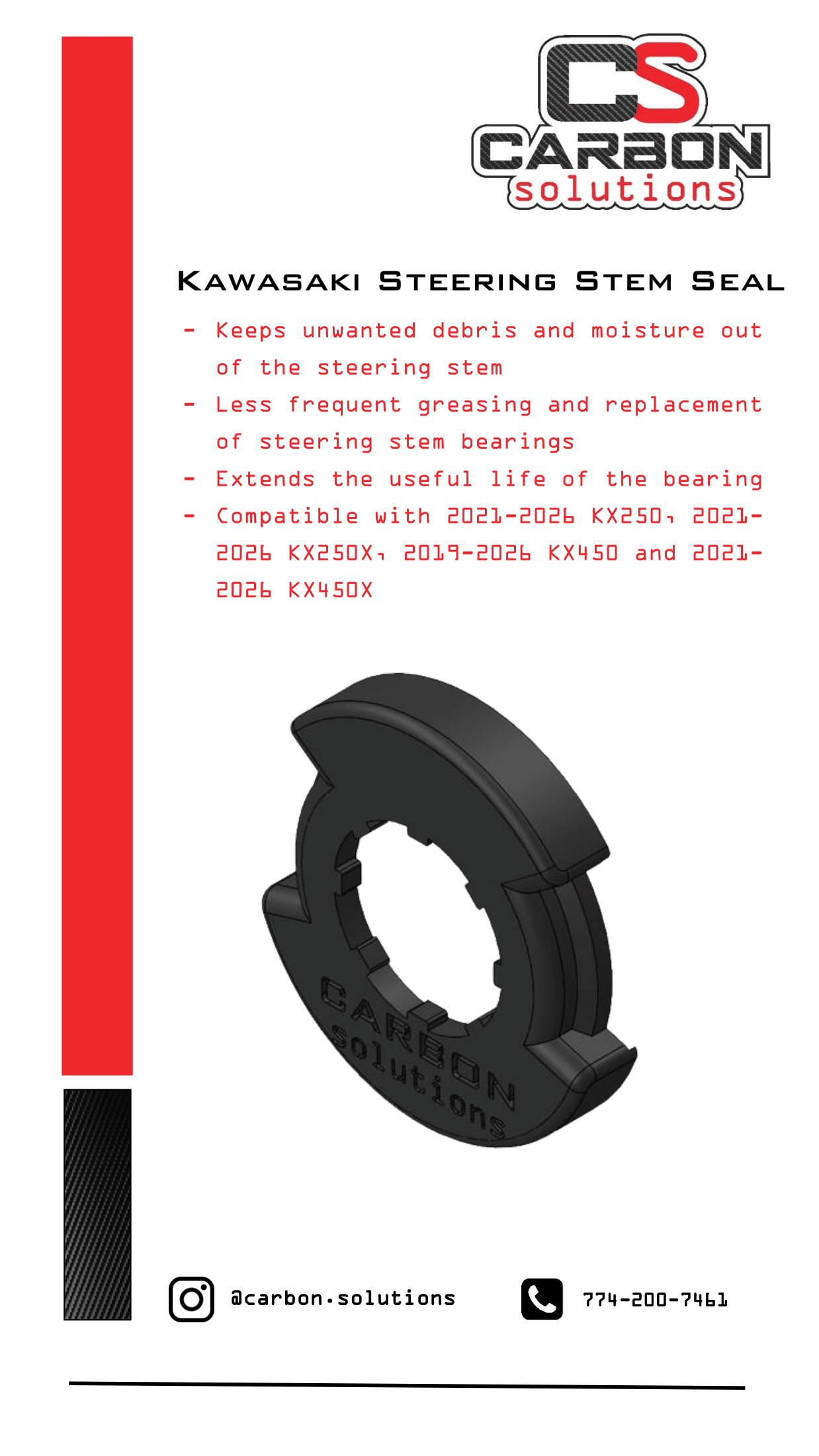 Kawasaki Steering Stem Seal