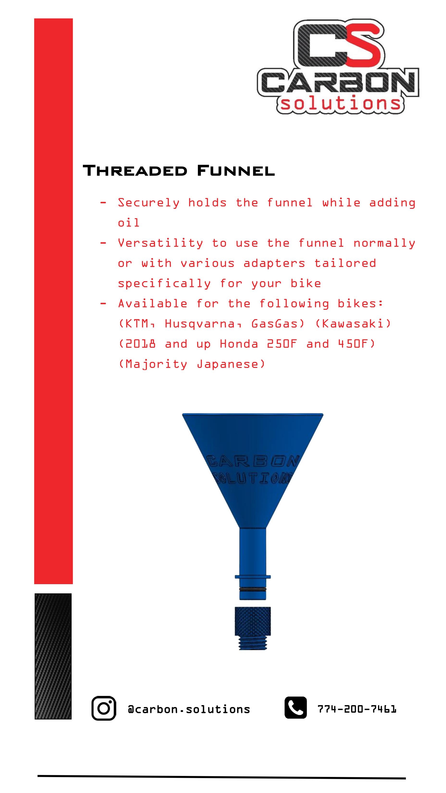 Threaded Funnel – Carbon Solutions